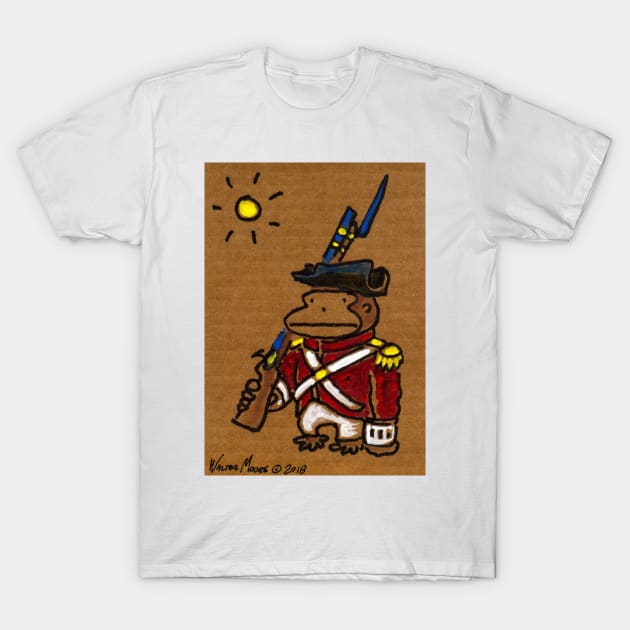 Red Coat Ape T-Shirt by WalterMoore